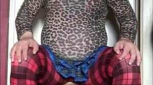 Oh Wow, Shy Bisexual Crossdresser Deepthroats Dildo Dick!