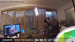 Pov Casting With Dildo On Sofa