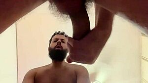Bearded man boldly sucks 41 cocks in 22nd and 23rd blowjobs full video