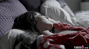 Santa drills petite teen beauty at boss's home with hardcore blowjob action. Her small tits bounce wildly.