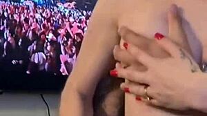 Hot Quickie with Redhead and Her Pink Pussy Getting Pounded and Swallowing Cum.