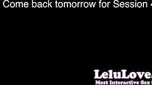 Femdom instructs stop start masturbation game.