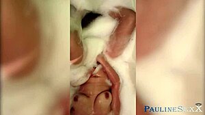 Girl Masturbates In Bathroom And Fucks Herself With Dildo