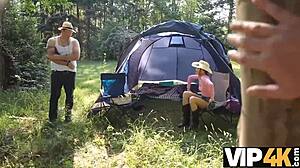 VIP4K Teen Picked Up for Intense Strawberry Action Outdoors!