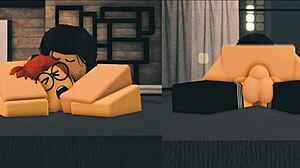 Roblox Porn Features Nerdy Ginger Character In Bedroom Scene