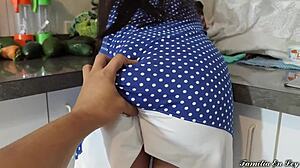 Petite Latina Hijastra Submits to Padrastro in Homemade Creampie