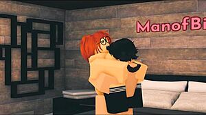 Roblox Porn Features Nerdy Ginger Character In Bedroom Scene