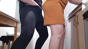 Housekeepers Tease Orgasms in Kitchen Play