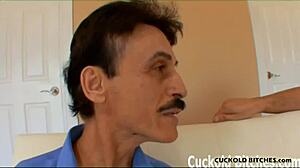 Old Cuckold Watches Stranger Fuck Wife In Humiliation