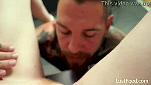 Fucking this busty cheating milf wife in the hotel bathroom