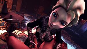 The Queen's Secret: Elsa Frozen in Action! 😜