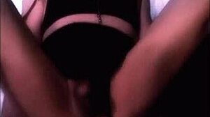 Feeling Pleasure Riding Huge Dildo