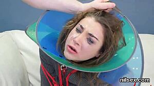 wacky chick gets bizarre anal therapy in asylum!