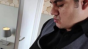 Yuri Gaúcho Showing Off Big Gay Dick In Front Of Mirror