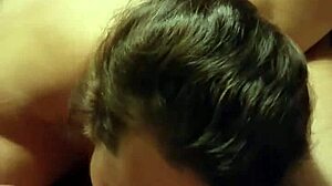 horny nicky eagerly sucks dick for a cumshot, her fat tits and chubby ass on display.