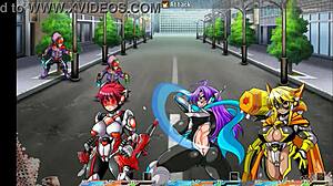 Cute heroines in hentai act with soldiers in rpg hentai new game