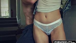 Riley Reid's Creampie Countdown with Rough Blowjobs and Vibrator Play in Pornfidelity Series