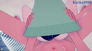 himiko toga and mirko engage in intense pov sex in my hero academia hentai