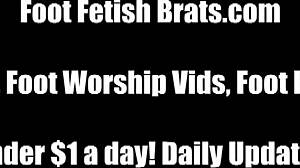 we see your foot obsession in our femdom session