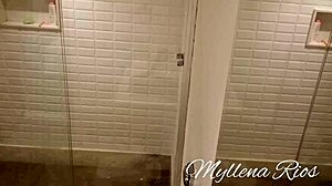 Leo Ogro caught me using toys in the bathroom for some fun.