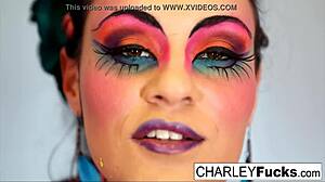 Charley engages in playful teasing with you