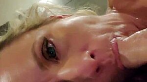 my wife gives a horny morning blowjob