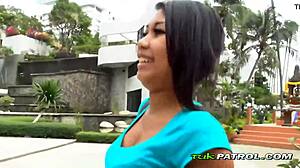 Wanna feel this Asian pussy in hot interracial POV?