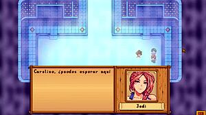 Jodi and Caroline in the spa - Stardew Valley