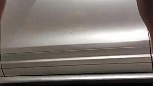 Are you spying on that cock in the gym garage voyeur scene?