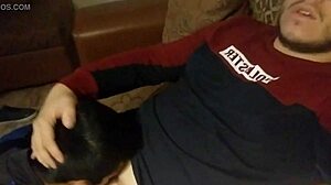 Blowjob after intense gay fucking session