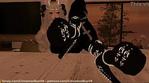 Foot slave's teasing reward in VRChat