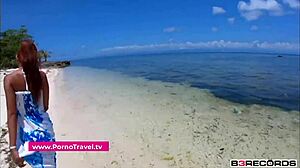 Public Beach Blowjob Turns Into Wild Outdoor Fuck With Cumshot