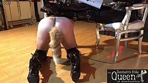 queen dominatrix frida dominates her servant in bdsm fetish
