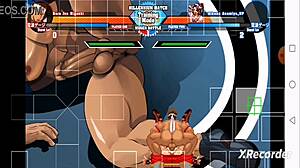 Athena Asamiya bent over for doggystyle creampie by Joe Higashi