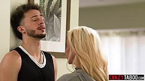 hey apollo banks, your milf stepmom spencer scott's got the best blowjob and tight pussy to cheer you up!