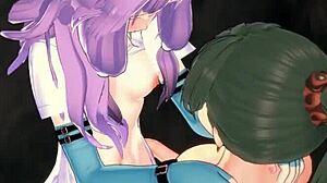 Florina Rides Lyn's Strapon in Wild Fire Emblem Hentai