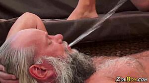 Fetish Babe Gulps Piss in Wild Old and Young Encounter