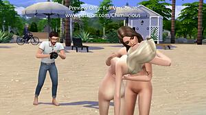 the lucky cameraman engages in a threesome with super models, featuring cowgirl, doggystyle, blowjob, riding, and creampie