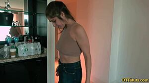 petite teen mandy meadows gets interviewed and fucked by james deen