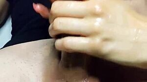 That oiled handjob really made him bust a nut 😏💦