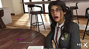 in the actinglessons game a wife experiences intense anal action with a big cock in her ass. this hentai babe rides it wildly in 3d anime style