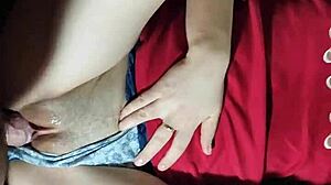 Asian Girls Pussy Is Covered in Cream