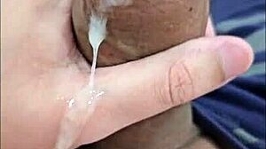 hey, check this young brazilian twink solo, he's so exotic and sexy, cumming hard in homemade vid