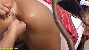 Hot Milf Gets Rough Outdoor Fist Slammed!