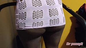 Vibrator Salesman Fucks Ebony Client With Big Ass In Lingerie 😈