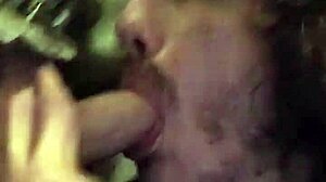 My buddy is back at the gloryhole to feed me his cum. I suck and swallow eagerly.