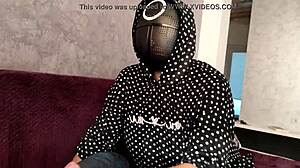 i jerked off a member's dick during squid game, he came on my tits!