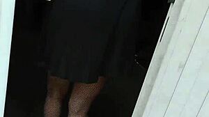 Why is that milf slut so naughty with her new lover's big cock in the garage?