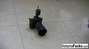 Natasha Enjoys Quiet Solo Time in Private Setting