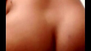 Curvy ebony babe rides huge cock with fat ass